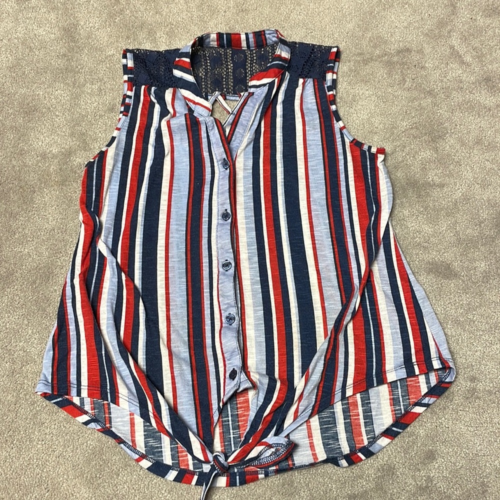 No Boundaries 4th of July tank top. Size Small
